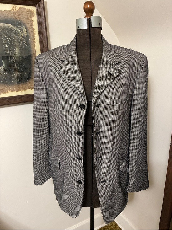 Mondo Uomo Other - Vintage Mondo Uomo Black and White Checkered Blazer